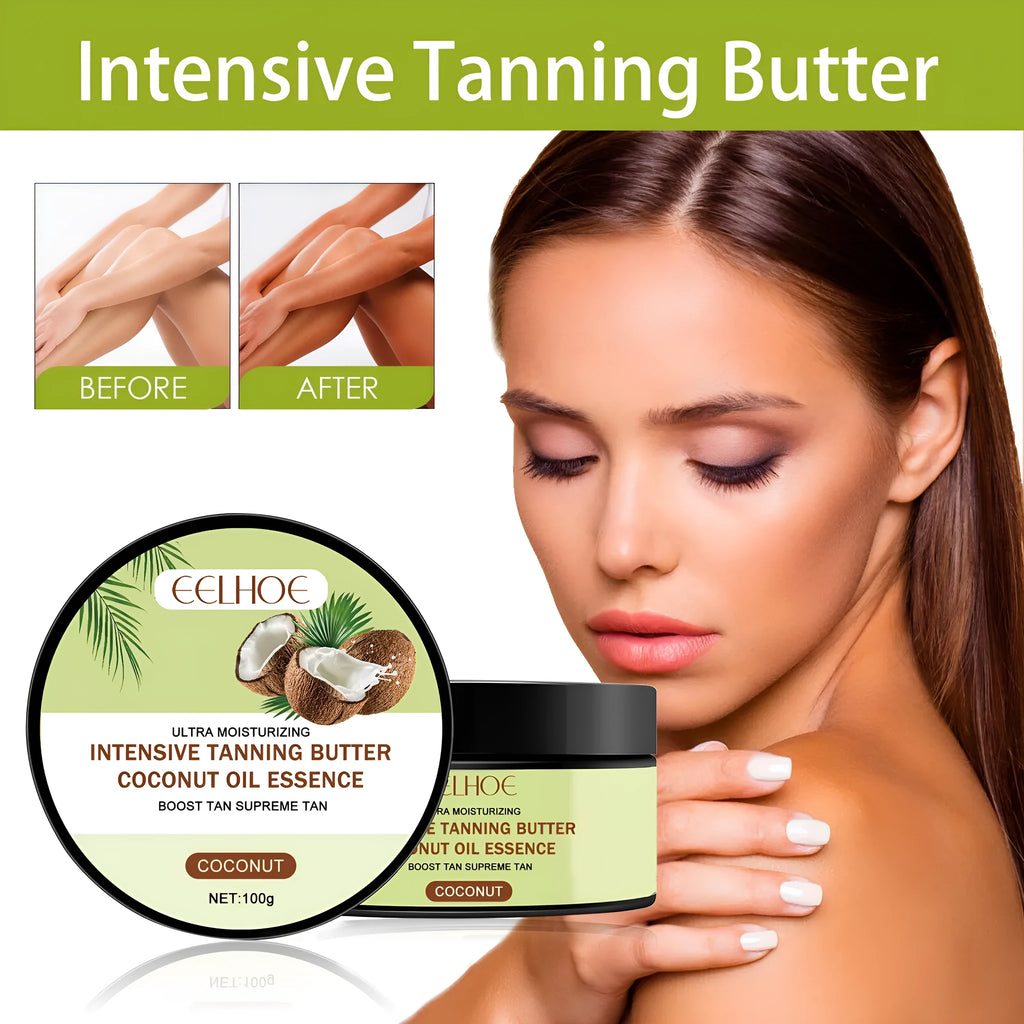 100g tub of natural oil blackening cream with coconut and aloe for outdoor skin protection