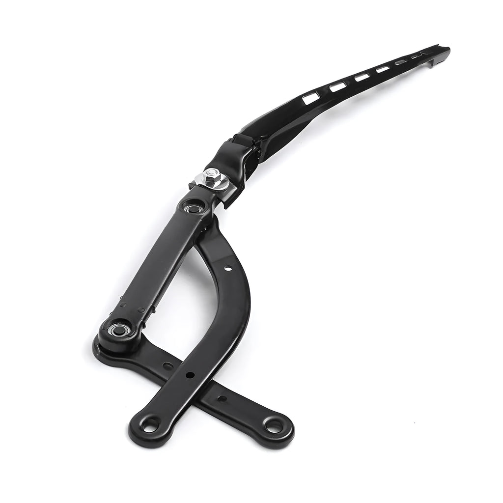 Steel front right windshield wiper arm for BMW 5 Series E60 showing mounting point and arm structure