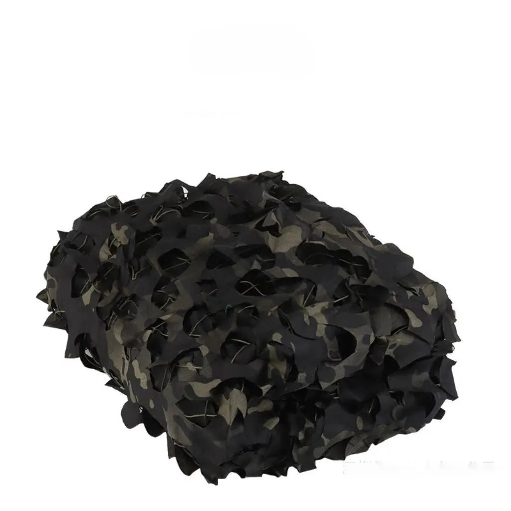 Camouflage netting set showing multiple pattern options for outdoor concealment with UV and infrared protection