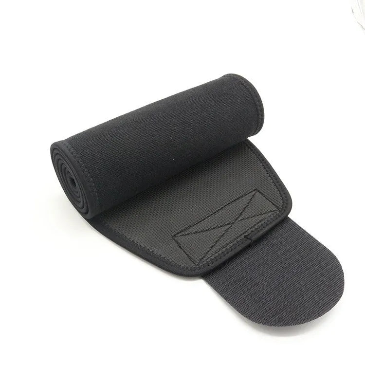 Neoprene lumbar support belt for adult fitness and running activities in black, blue, or pink