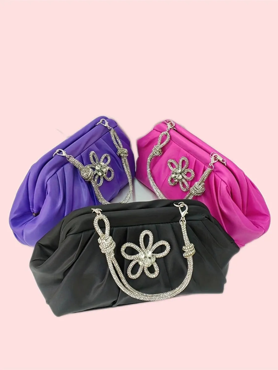 Women's large-capacity shoulder messenger bag in soft polyester with fresh sweet styling and interior document pocket