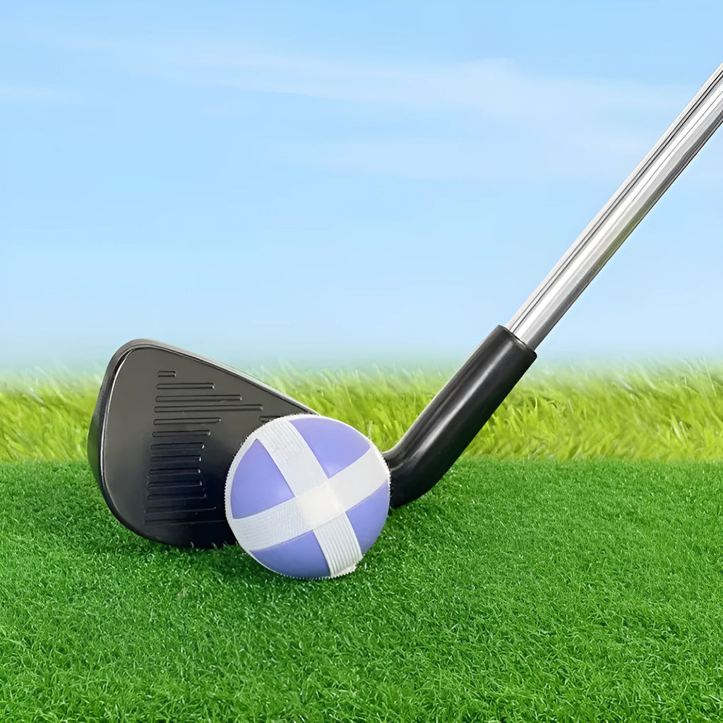 Metal golf club available in adult and children sizes for outdoor sports and fitness