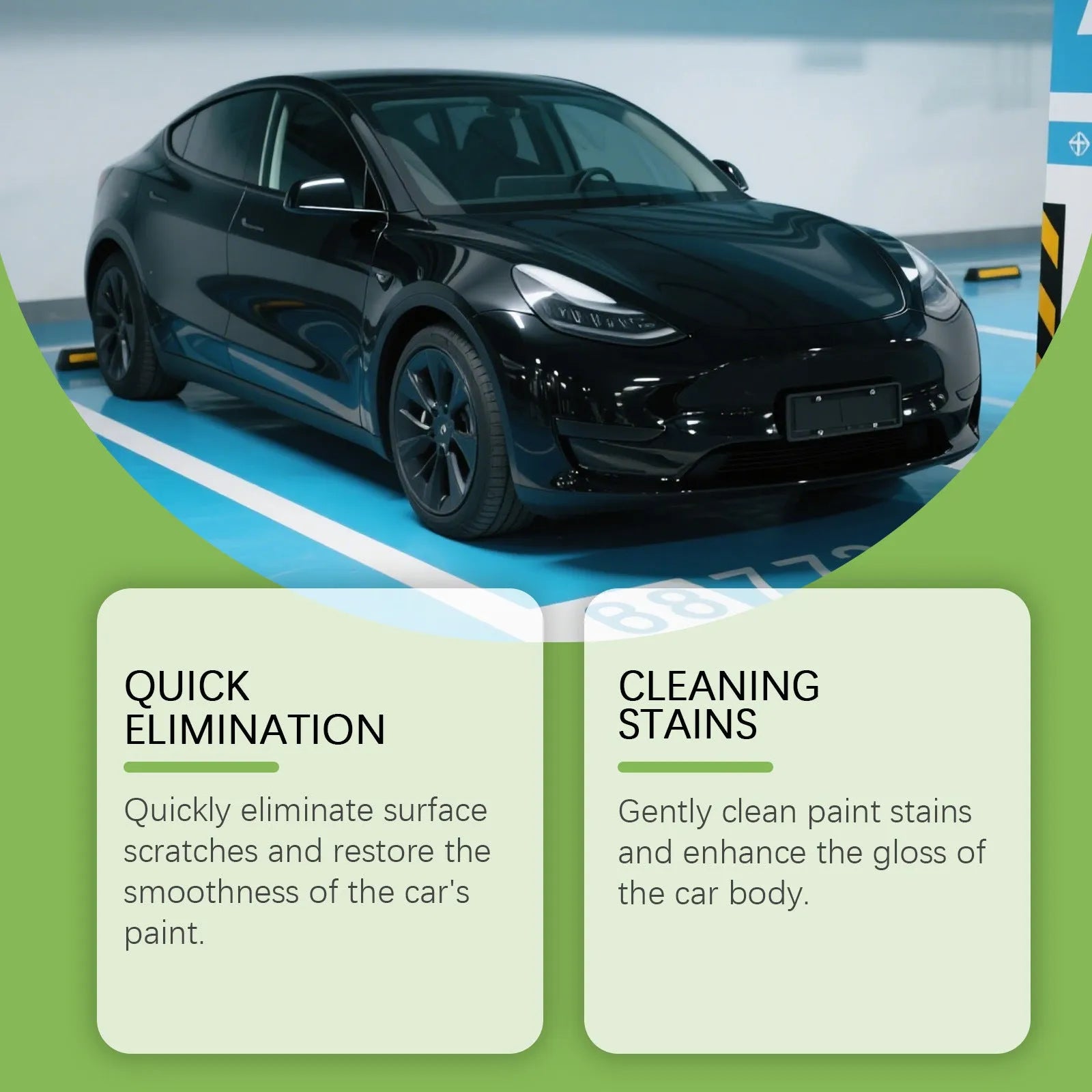 100g tube of car scratch repair cream for automotive paint surfaces with calcium carbonate formula