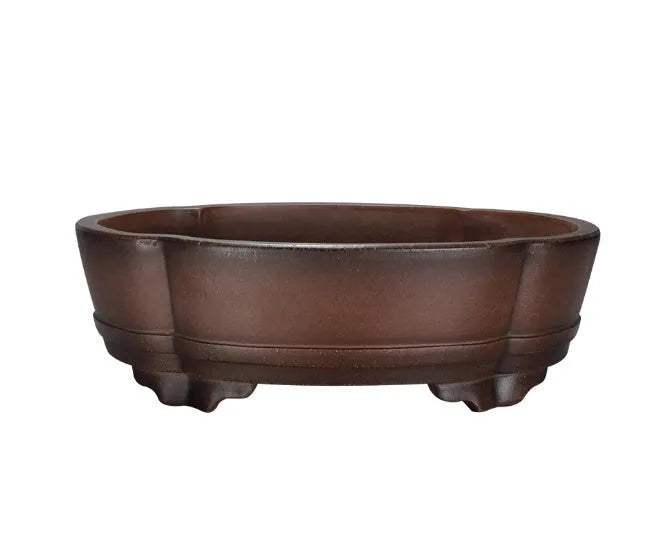 Classical style purple clay bonsai pot measuring 50cm by 39cm