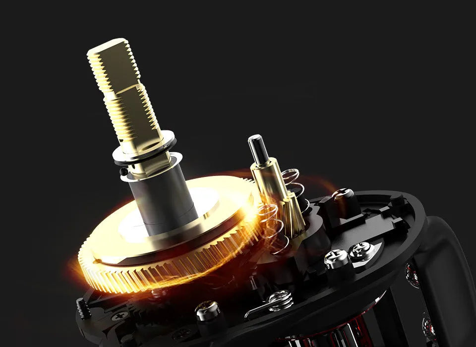 Drip Wheel fishing reel with Rocking Wheel system showing left and right hand configuration options
