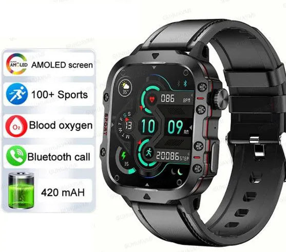 QX11 Smart Bluetooth Watch with zinc alloy case and TFT touchscreen display.
