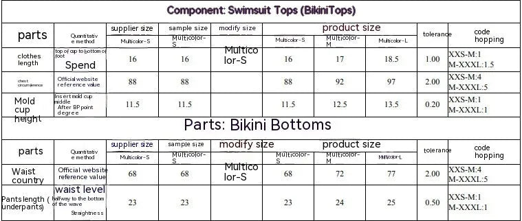 Women's separated swimwear printing bikini set with tube top and briefs