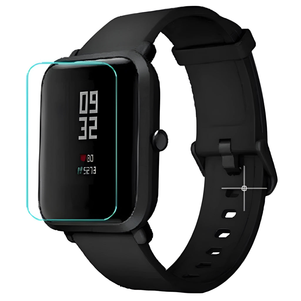 Clear TPU hydrogel film protector designed for Amazfit Bip S watch body showing anti-scratch surface