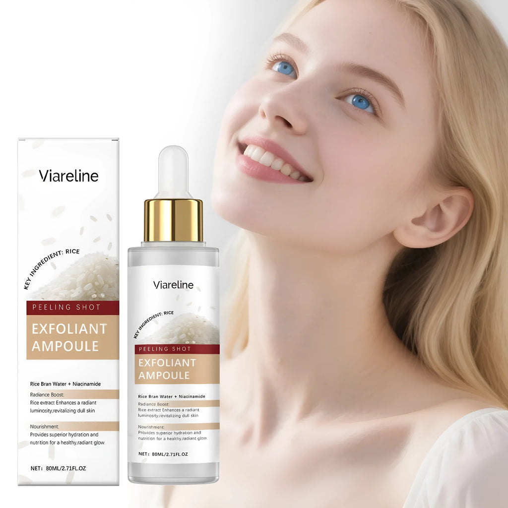 80ml bottle of facial cleansing and moisturising liquid with hyaluronic acid and salicylic acid formula