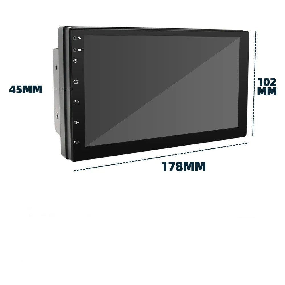 Universal black car MP5 navigation player with 7-inch touchscreen for GPS and media playback