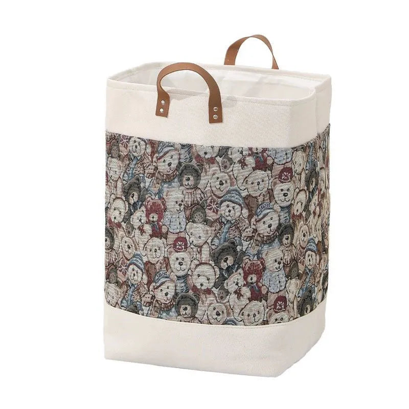 35x35x55cm fabric storage box with handles in various colour options for clothes and quilt organisation