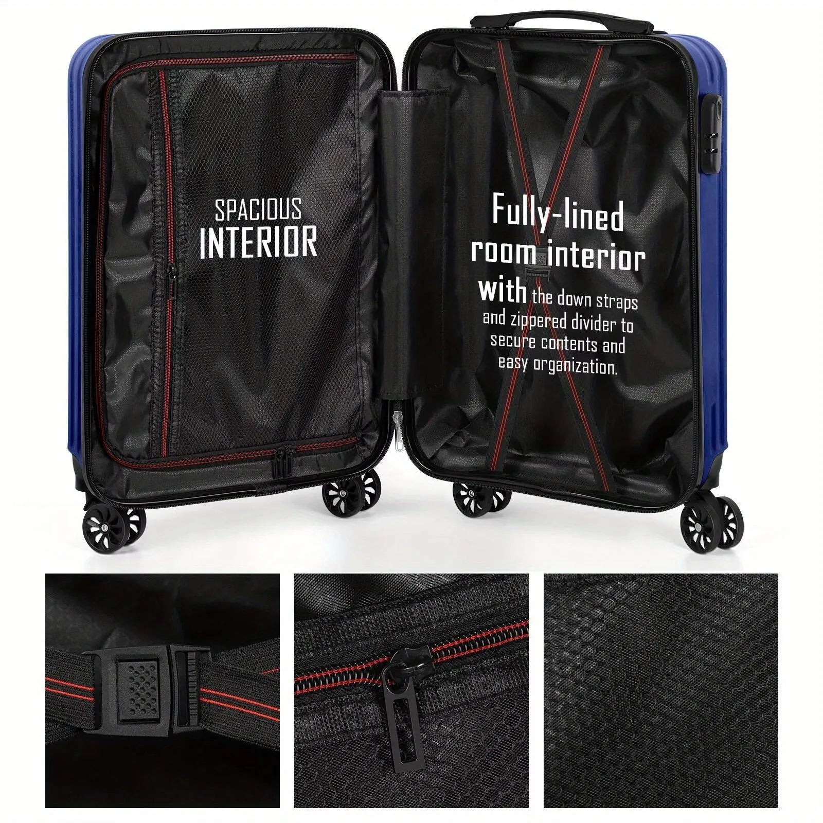 Aluminium alloy 14 inch and 20 inch trunk luggage set with towel.