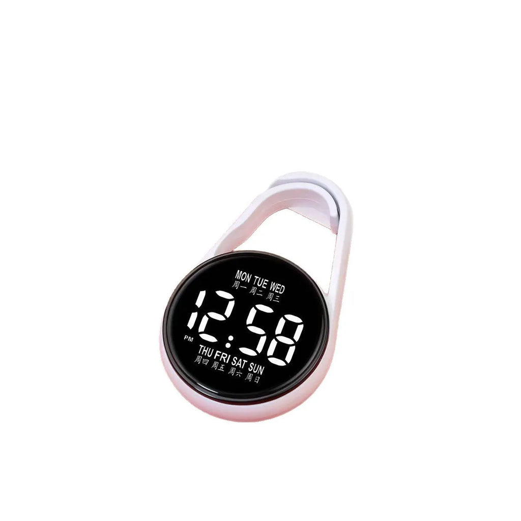 Mini electronic watch with LED luminous display on plastic strap in multiple colour options