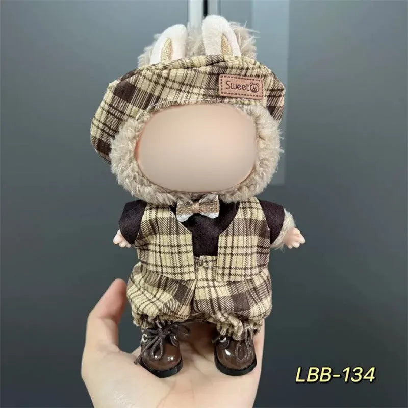 Plastic doll costume for 17cm vinyl figurines with LBB series style options