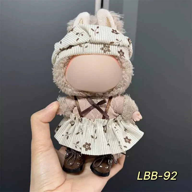 Plastic doll costume for 17cm vinyl figurines with LBB series style options