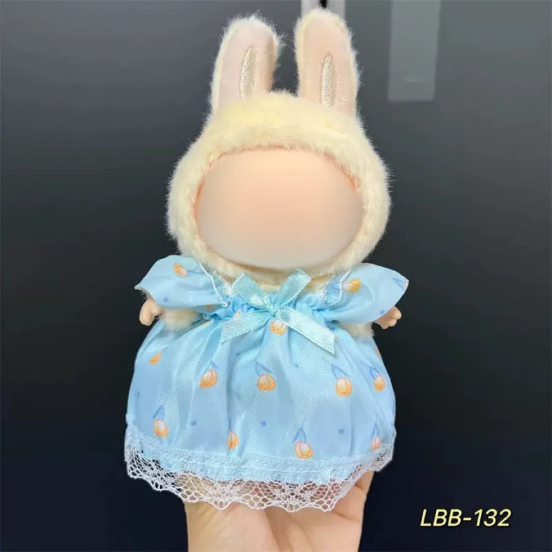 Plastic doll costume for 17cm vinyl figurines with LBB series style options