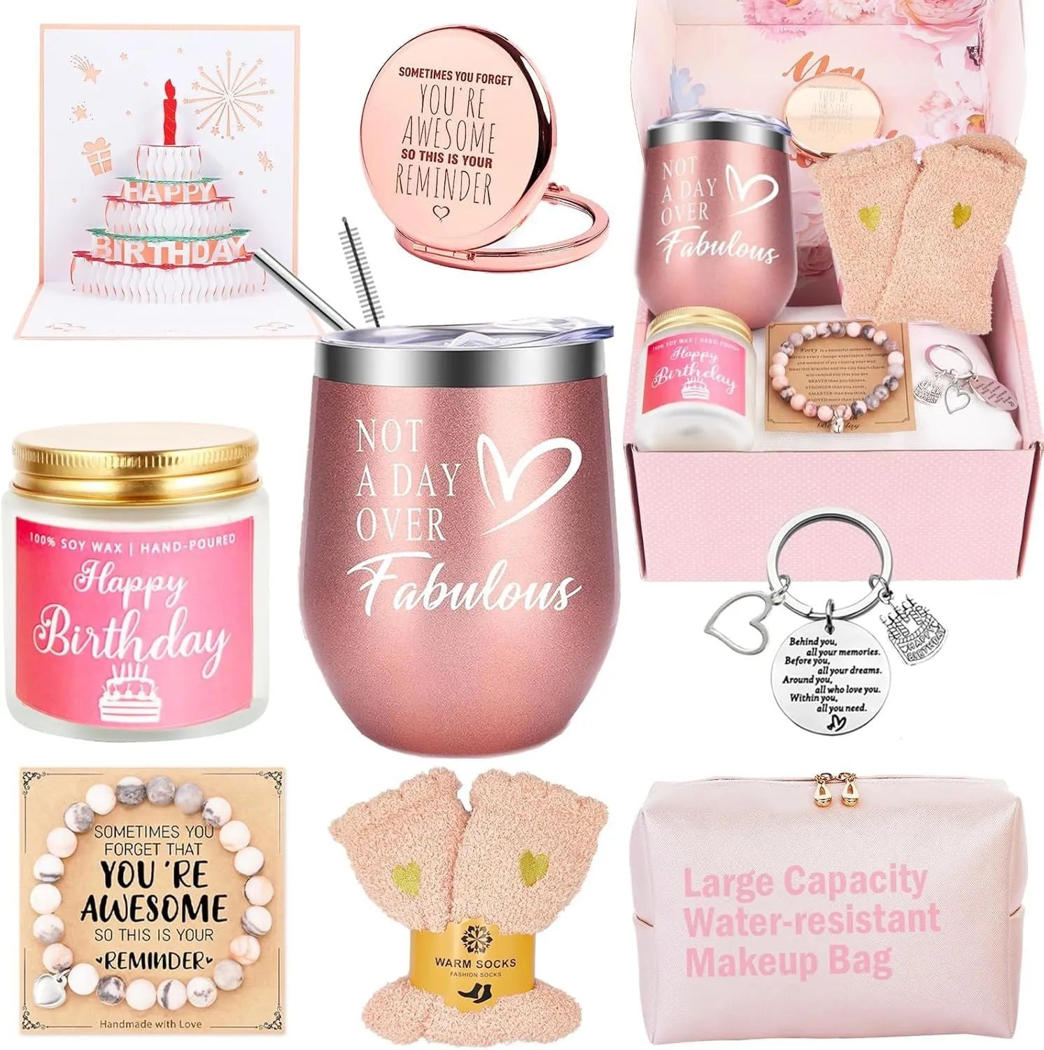 Soy wax aromatherapy candle gift set in presentation box with multiple colour theme options