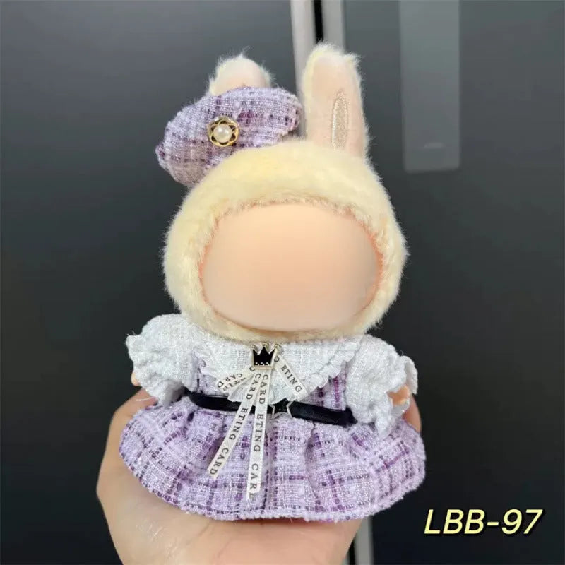 Plastic doll costume for 17cm vinyl figurines with LBB series style options