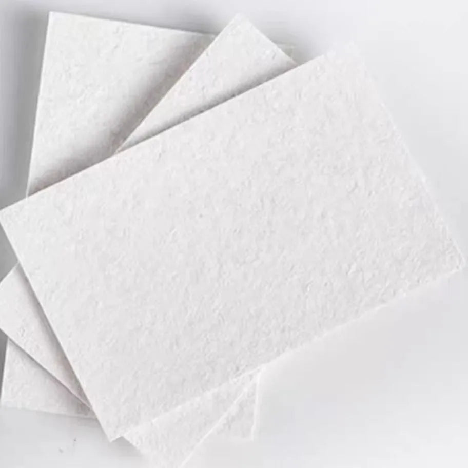 Painting sponge set with six fountain pens and heart, round, and square shaped cellulose sponges for ink art