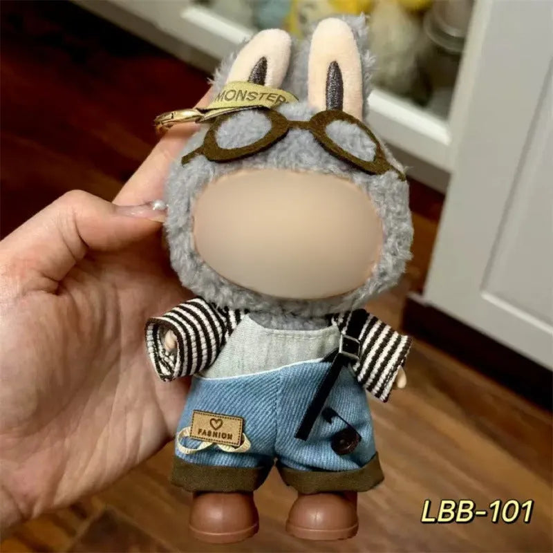 Plastic doll costume for 17cm vinyl figurines with LBB series style options
