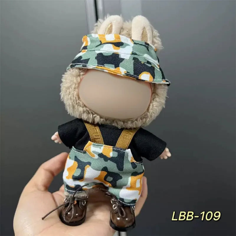Plastic doll costume for 17cm vinyl figurines with LBB series style options