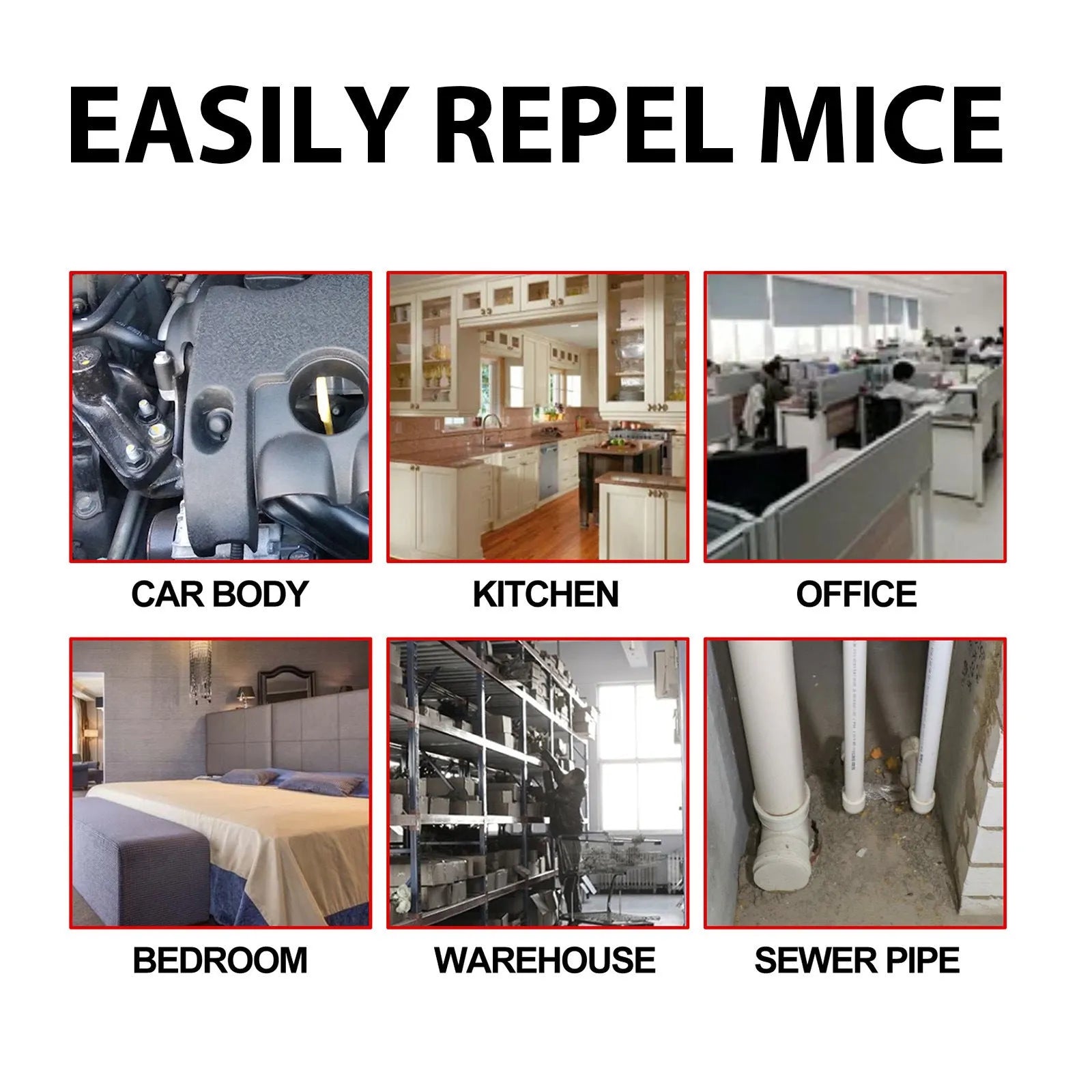 60 ml natural rat repellent spray bottle with clove and peppermint oils for home and car use