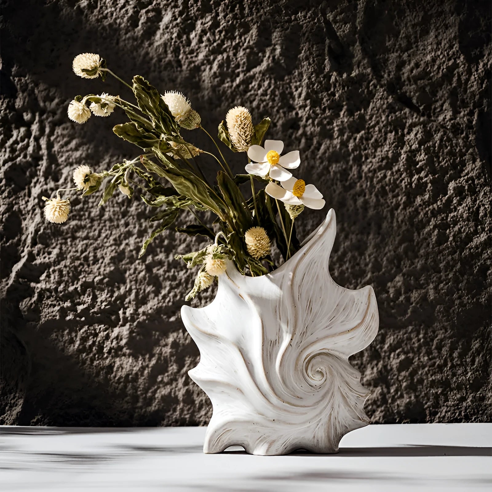 European style ceramic vase with coloured glaze finish and retro creative design elements