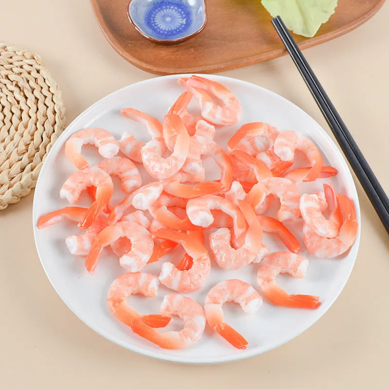 PVC injection moulded shrimp-shaped keychain and bag pendant with modern design