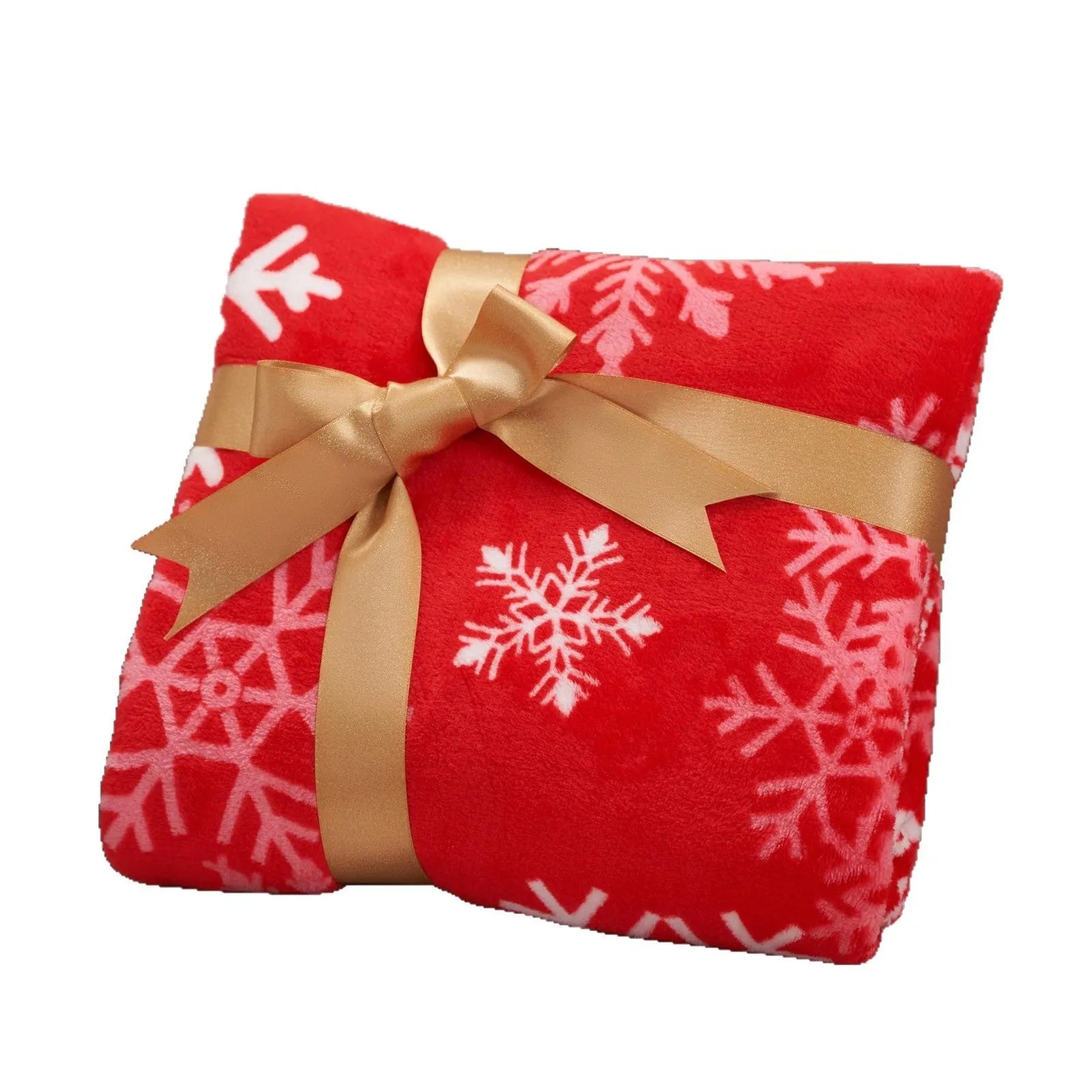 Polyester fibre Christmas blanket in American style with soft flannel texture