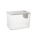 Ecological betta fish tank with transparent cover in black or white plastic construction