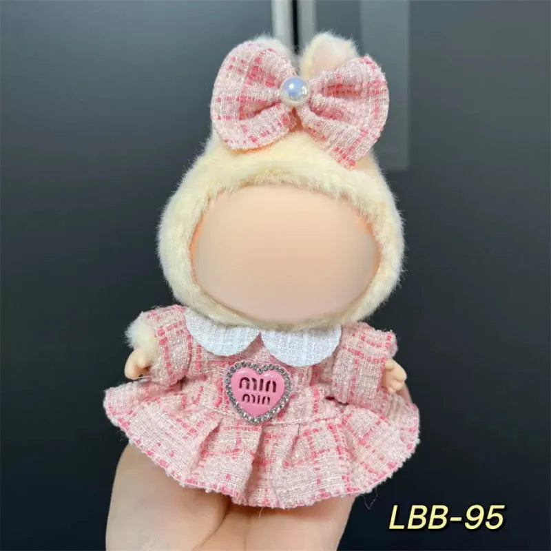 Plastic doll costume for 17cm vinyl figurines with LBB series style options