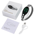 White and blue USB sleep aid device with digital display showing 20-position wind adjustment settings