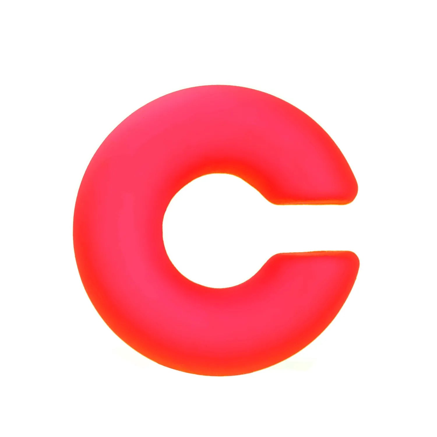 Matte finish geometric C-shaped clip-on earrings in candy colours for women without pierced ears