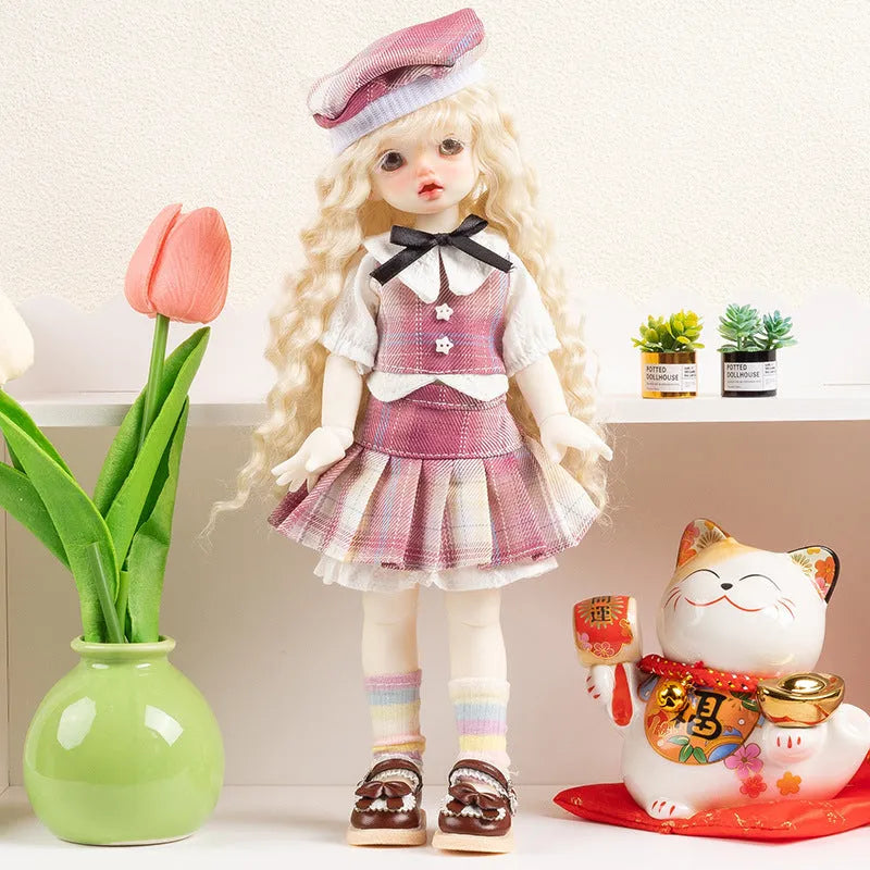 French luxury doll clothes set in 10 colour patterns for teenage dolls aged 7-14 years