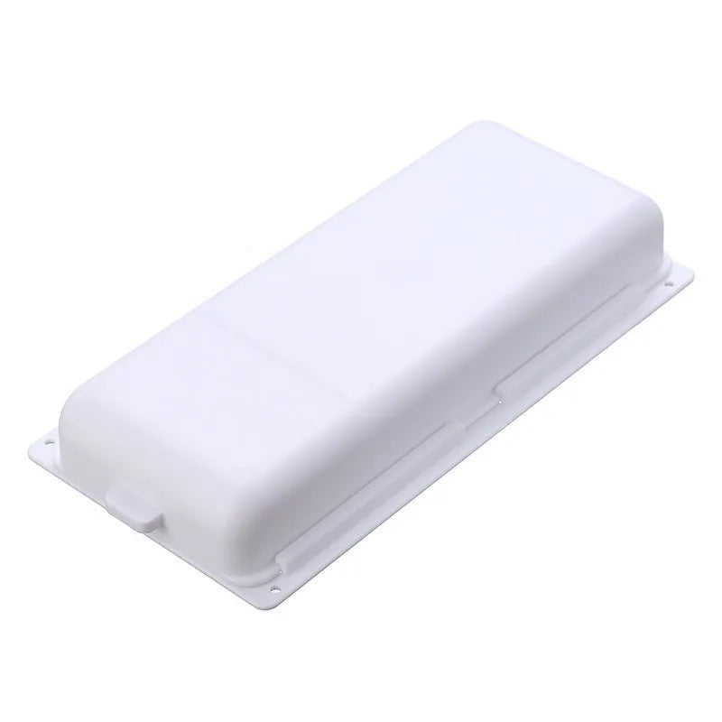 Plastic adhesive under-desk storage drawer with cover in grey, white, orange or yellow