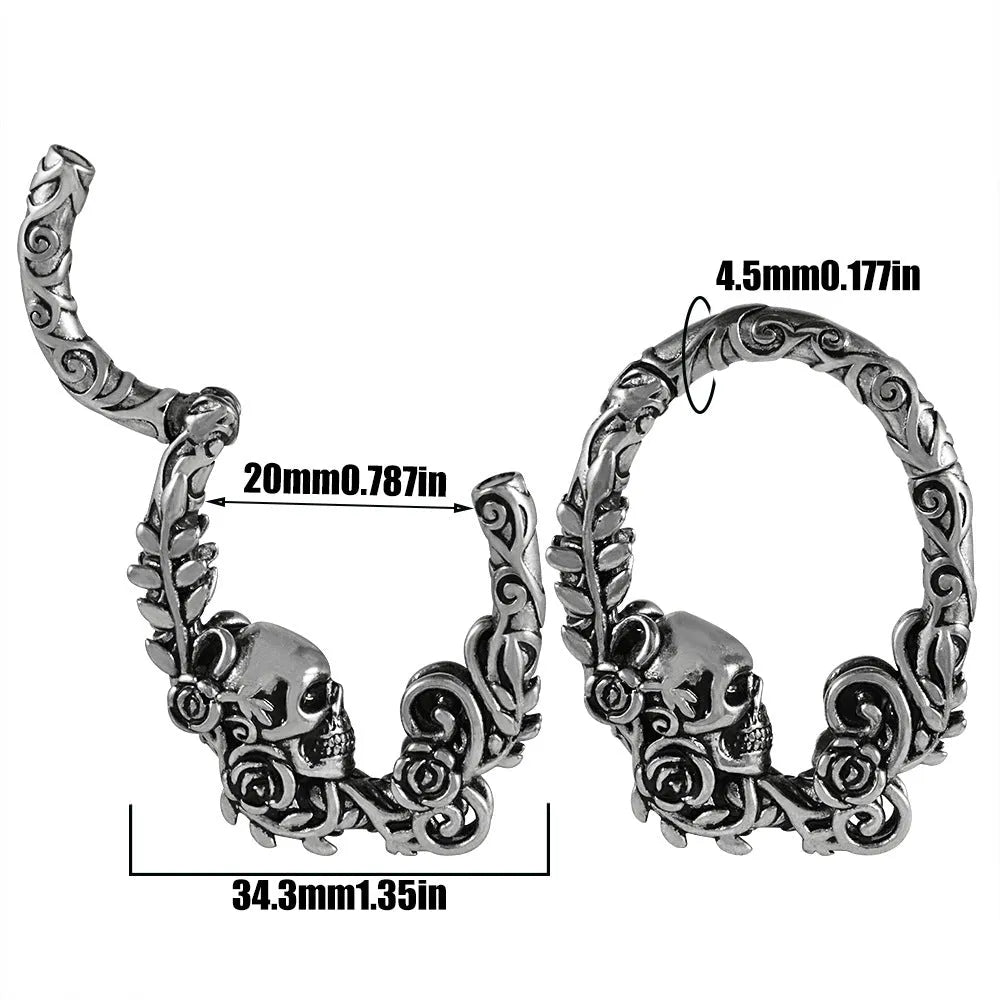 Totem pattern stainless steel fashion earrings with electroplated finish in multiple colour options