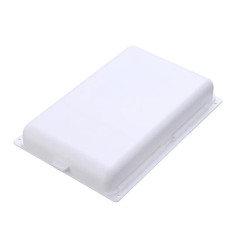 Plastic adhesive under-desk storage drawer with cover in grey, white, orange or yellow