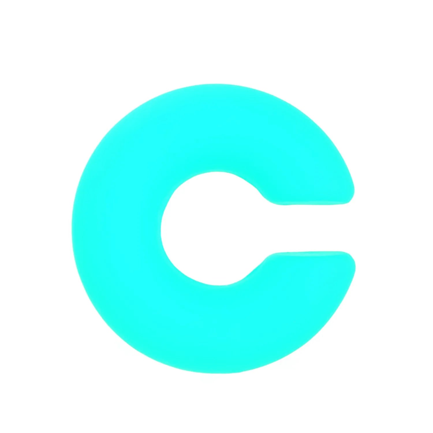 Matte finish geometric C-shaped clip-on earrings in candy colours for women without pierced ears