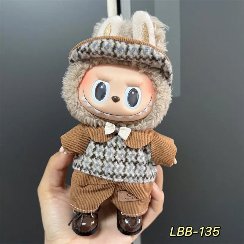Plastic doll costume for 17cm vinyl figurines with LBB series style options