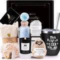 Soy wax aromatherapy candle gift set in presentation box with multiple colour theme options