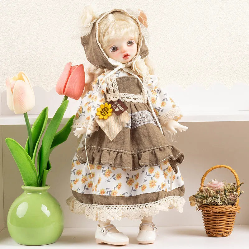 French luxury doll clothes set in 10 colour patterns for teenage dolls aged 7-14 years