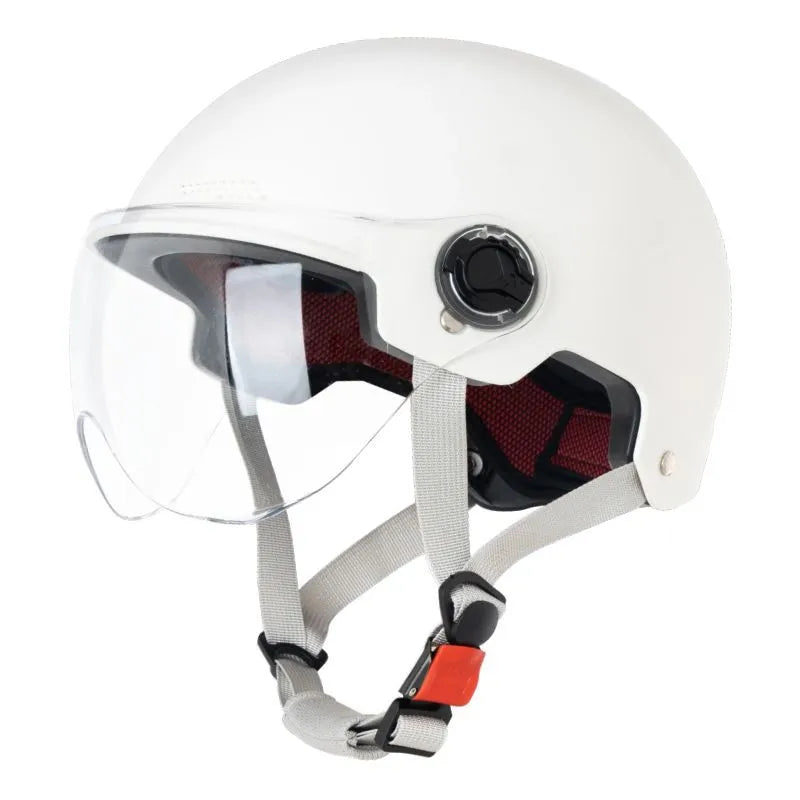 3C certified electric motorcycle helmet with sun visor in multiple colour options