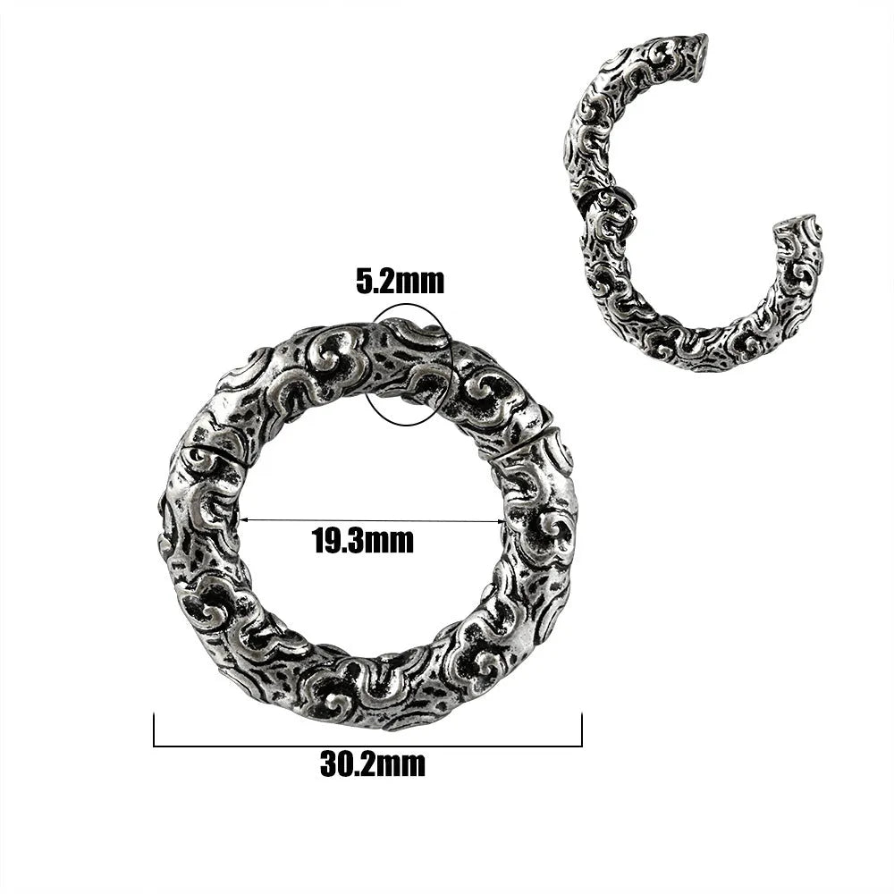 Totem pattern stainless steel fashion earrings with electroplated finish in multiple colour options