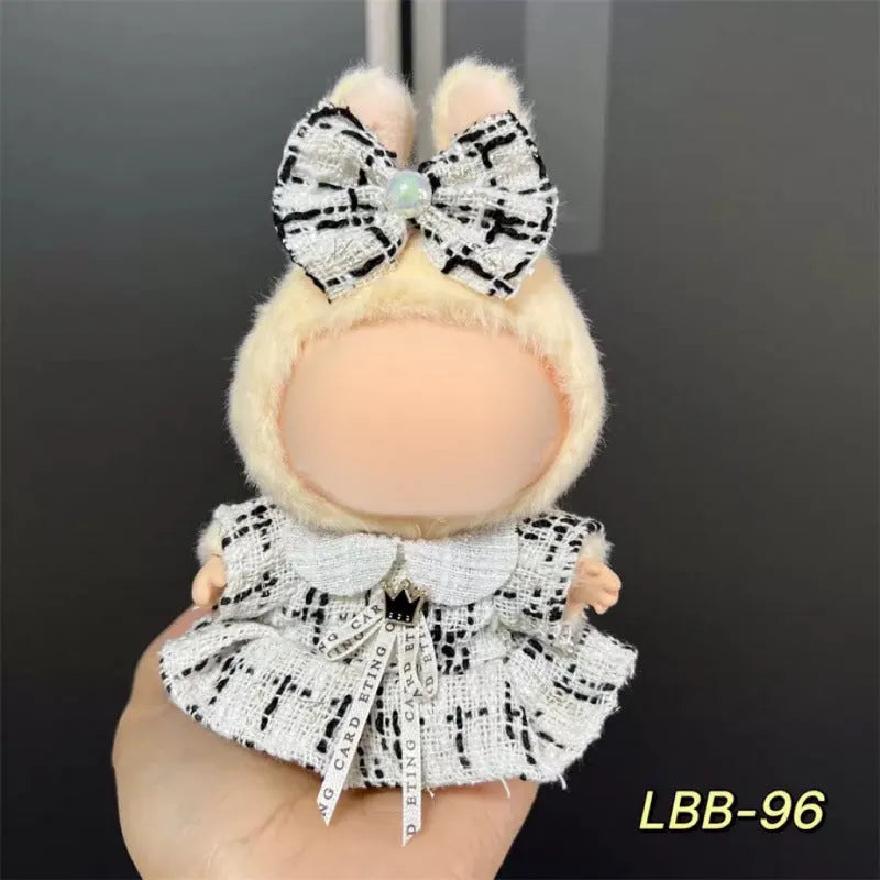 Plastic doll costume for 17cm vinyl figurines with LBB series style options