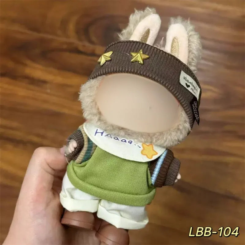 Plastic doll costume for 17cm vinyl figurines with LBB series style options