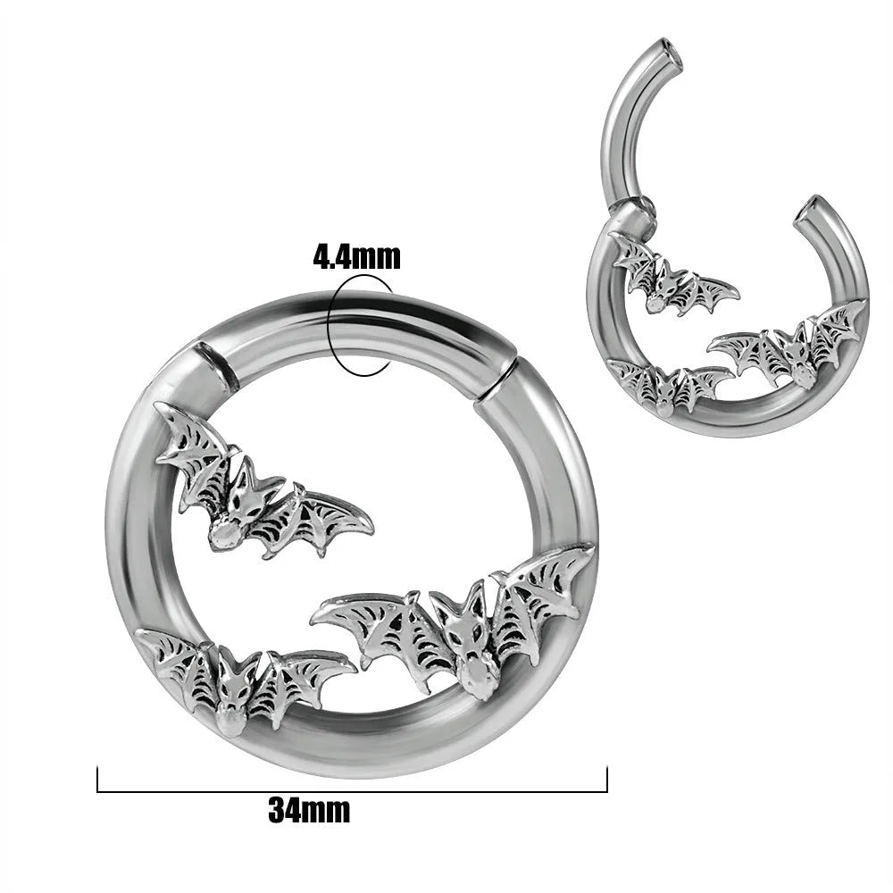 Totem pattern stainless steel fashion earrings with electroplated finish in multiple colour options
