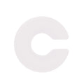 Matte finish geometric C-shaped clip-on earrings in candy colours for women without pierced ears