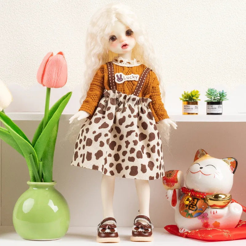 French luxury doll clothes set in 10 colour patterns for teenage dolls aged 7-14 years