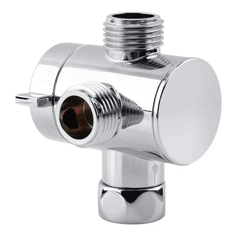 Copper shower water distributor joint with connection fittings for plumbing installation