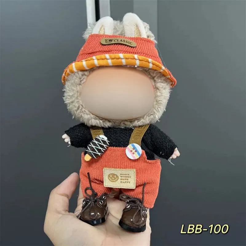 Plastic doll costume for 17cm vinyl figurines with LBB series style options